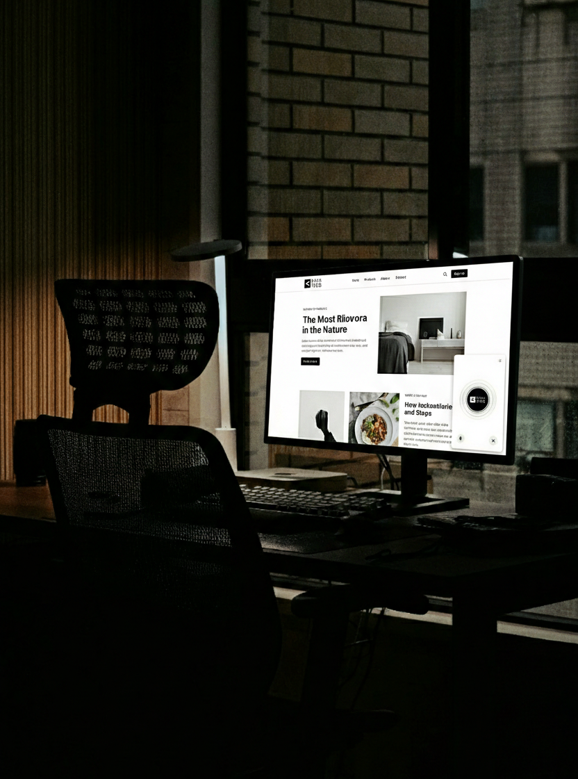 Devoz integrado en tu web — vista de escritorio
